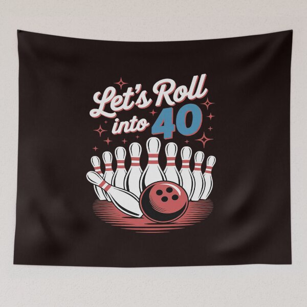 Item preview, Rolling Into 40 Bowling 40 Years Old 40th Birthday designed and sold by petrichorsworld.