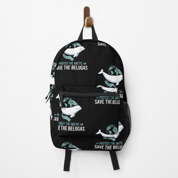 Item preview, Protect The Arctic Save The Belugas | Cute Watercolor Whale Conservation Art designed and sold by Sitred123.