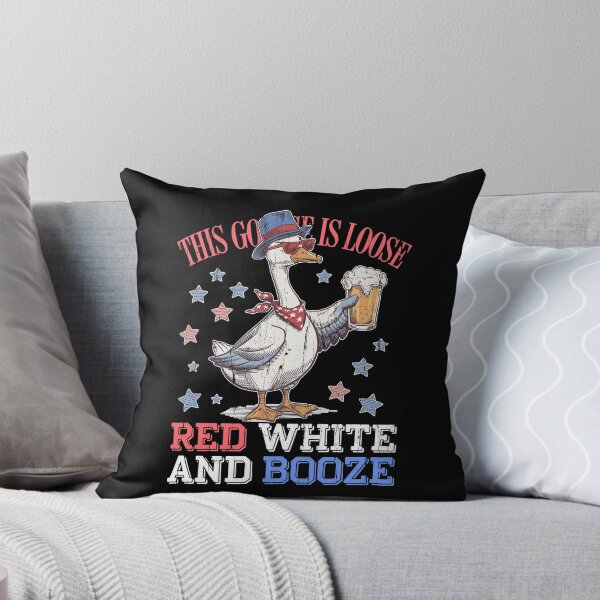 Item preview, This Goose Is Loose For The Red White And Booze designed and sold by eroseaillustrat.