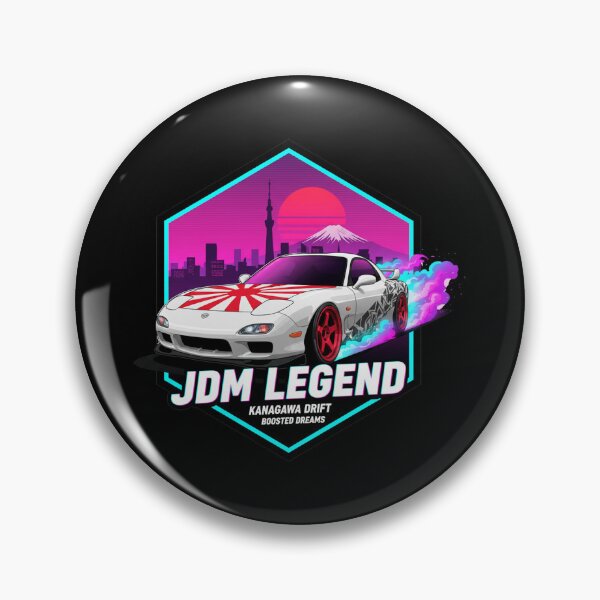 Item preview, RX-7 LEGEND | Synthwave JDM Car Art & Neon Drift Style designed and sold by nhstaruna.