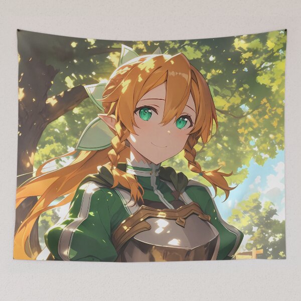 Aperçu de l'œuvre Leafa Sword Art Online Anime Guerrier Elfe de la Forêt créée et vendue par HumbertoValveno.