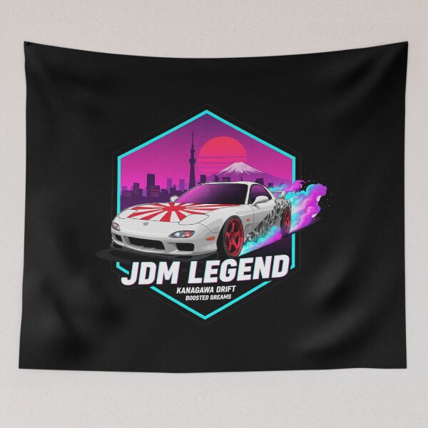 Item preview, RX-7 LEGEND | Synthwave JDM Car Art & Neon Drift Style designed and sold by nhstaruna.