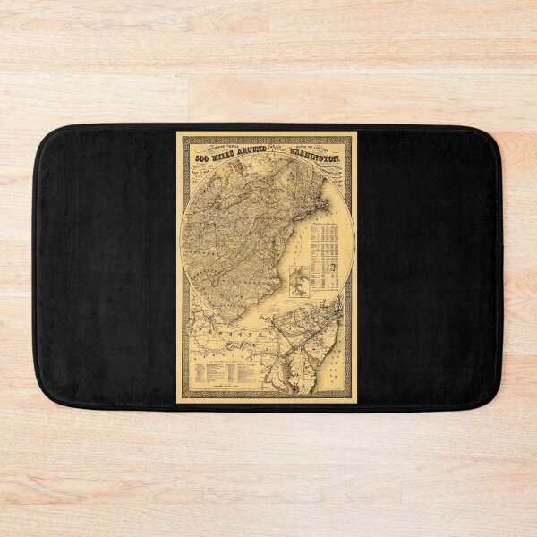 Item preview, Historical Map of Washington D.C. | 1861 Civil War Era Art Print | G. Woolworth Colton's Vintage Geography & Cartography designed and sold by artofuniverse.