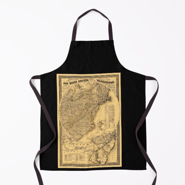 Item preview, Historical Map of Washington D.C. | 1861 Civil War Era Art Print | G. Woolworth Colton's Vintage Geography & Cartography designed and sold by artofuniverse.