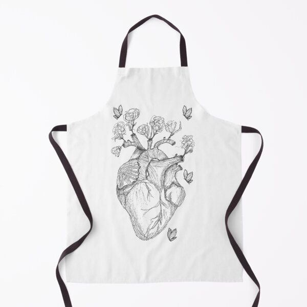 Item preview, "Heart in Bloom – Artistic Sketch" designed and sold by LunaArtology.