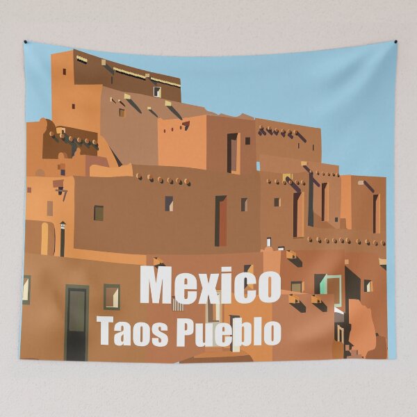 Item preview, Mexico Taos Pueblo designed and sold by Design4uStudio.