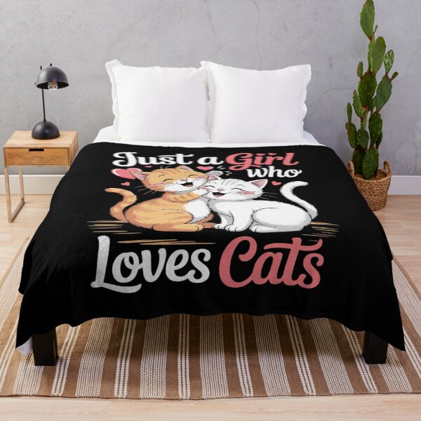 Item preview, Just a Girl Who Loves Cats - Cat Lover Girl designed and sold by GGrizeldaRivas.