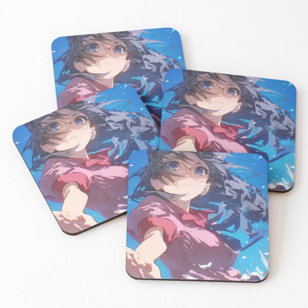 Item preview, Charming Tsubasa Hanekawa Bakemonogatari Blue Sky Cat Ears Graceful Anime Girl designed and sold by HumbertoValveno.