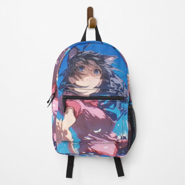 Item preview, Charming Tsubasa Hanekawa Bakemonogatari Blue Sky Cat Ears Graceful Anime Girl designed and sold by HumbertoValveno.