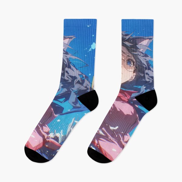 Item preview, Charming Tsubasa Hanekawa Bakemonogatari Blue Sky Cat Ears Graceful Anime Girl designed and sold by HumbertoValveno.