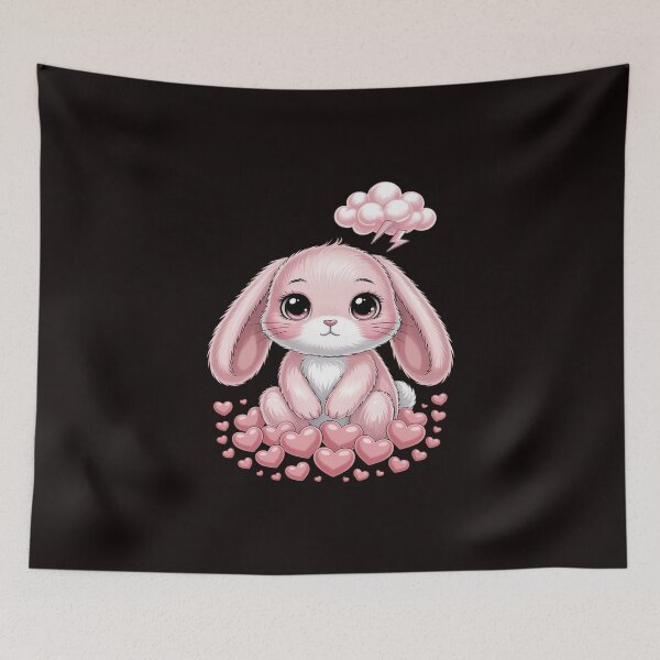 Item preview, Sad Rabbit with Heart designed and sold by KingsLife1994.