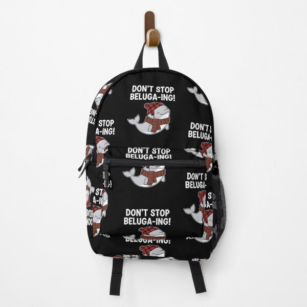 Item preview, Don't Stop Beluga-ing! Cute Winter Whale Pun | Arctic Flannel Beluga designed and sold by Sitred123.