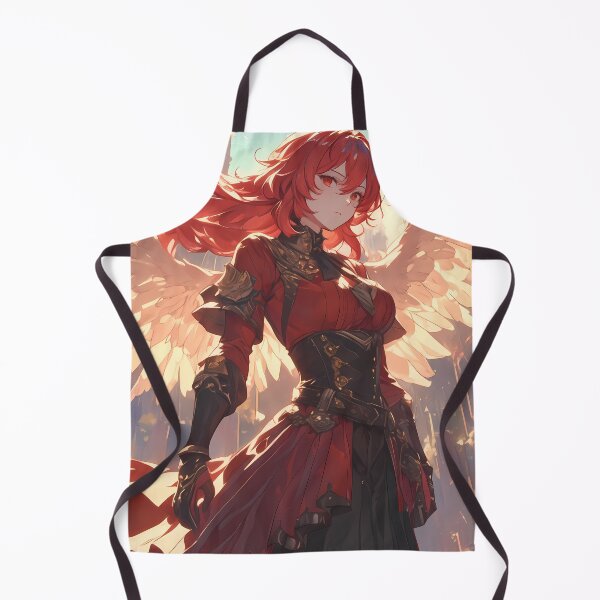Item preview, Diluc Genshin Impact fiery anime warrior crimson wings burning power designed and sold by HumbertoValveno.