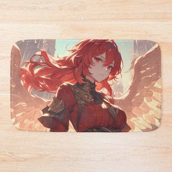 Item preview, Diluc Genshin Impact fiery anime warrior crimson wings burning power designed and sold by HumbertoValveno.