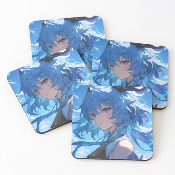 Item preview, Ganyu Genshin Impact serene anime girl blue sky calm grace designed and sold by HumbertoValveno.