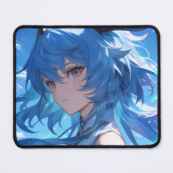 Item preview, Ganyu Genshin Impact serene anime girl blue sky calm grace designed and sold by HumbertoValveno.
