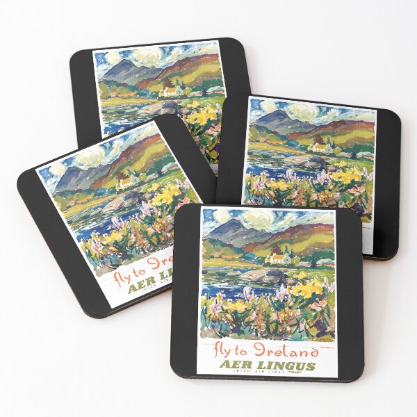 Item preview, Vintage Aer Lingus Travel Poster | Mid-Century Art Print | Irish Countryside | Impressionistic Landscape & Natural Beauty designed and sold by artofuniverse.