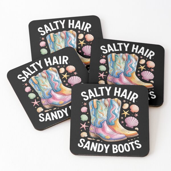 Item preview, Salty Hair Sandy Boots Coastal Cowgirl designed and sold by KingsLife1994.