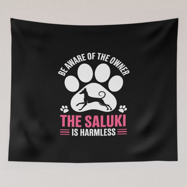 Item preview, Saluki Owner Warning Harmless Dog Ahead Notice Sign designed and sold by KingsLife1994.