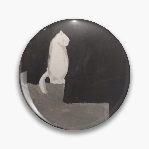 Item preview, “The Silent Watcher” – Minimal Cat Art in Monochrome  designed and sold by LunaArtology.