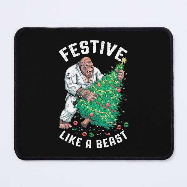 Item preview, Gorilla Jiu Jitsu Ju Jutsu MMA BJJ Festive Like A Beast Ape designed and sold by GrandeDuc.
