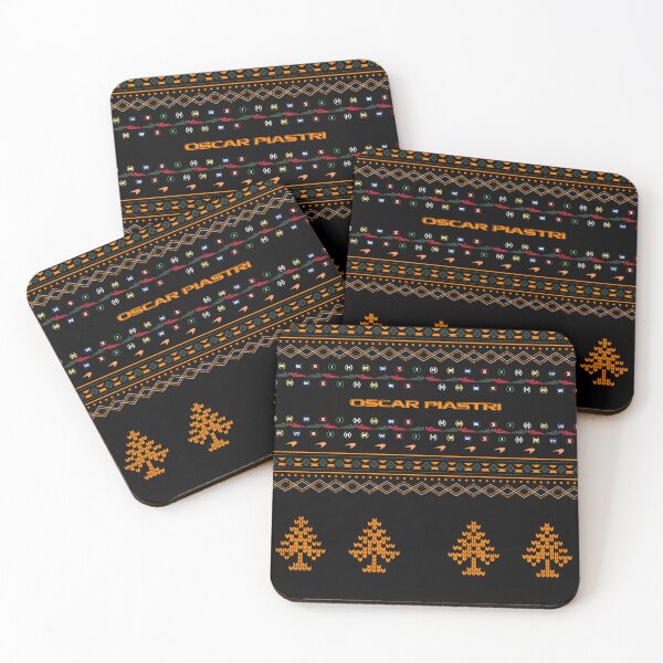 Item preview, Oscar Piastri F1 2025 theme Ugly Sweater Christmas socks and stockings designed and sold by Pink Polar F1.