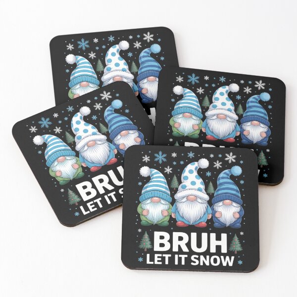 Item preview, Bruh Let It Snow Cute Winter Gnomes Matching Family Pajamas designed and sold by LunaCrazeArt.