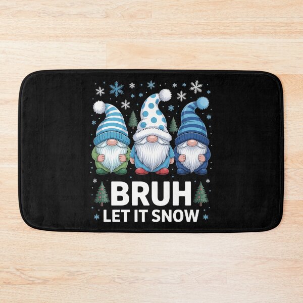 Item preview, Bruh Let It Snow Cute Winter Gnomes Matching Family Pajamas designed and sold by LunaCrazeArt.