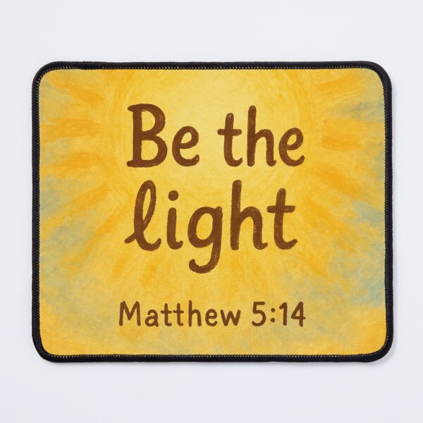Item preview, Be the Light – Matthew 5:14 | Uplifting Christian Sunlight Art Print designed and sold by mariannrina.