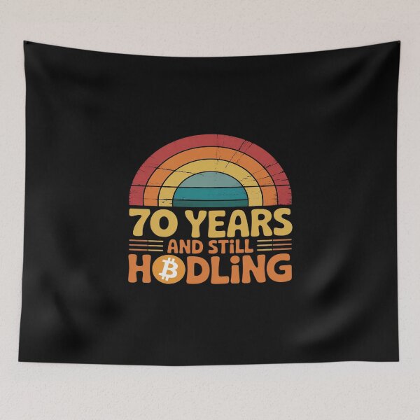 Item preview, Sats 70 70th birthday level unlocked still hodling designed and sold by KingsLife1994.