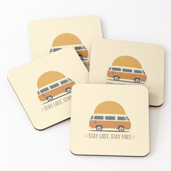 Item preview, Stay Lost, Stay Free – Retro Travel Van T-Shirt designed and sold by EcoArtTees.