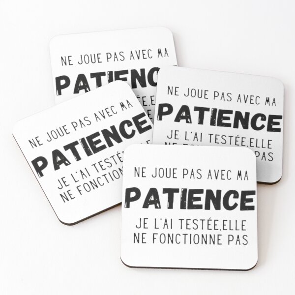 Item preview, Patience broken down, Don’t test my patience — I already did, it doesn’t work designed and sold by Magounette.