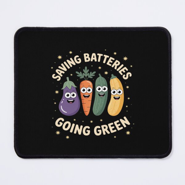 Item preview, Saving Batteries Going Green – Funny Cartoon Vegetable Adult designed and sold by KingsLife1994.