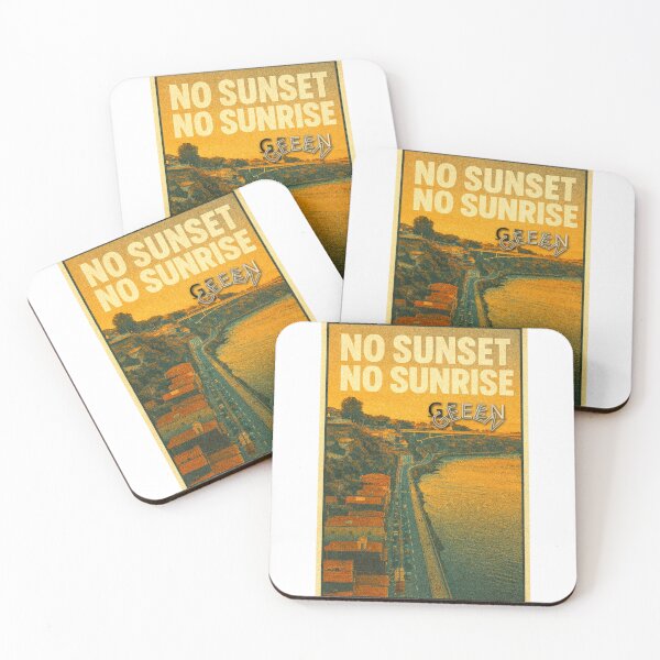 Item preview, No Sunset, No Sunrise | 90s Vintage Coastal Poster - Cinematic Warm Tone designed and sold by GEEEN.