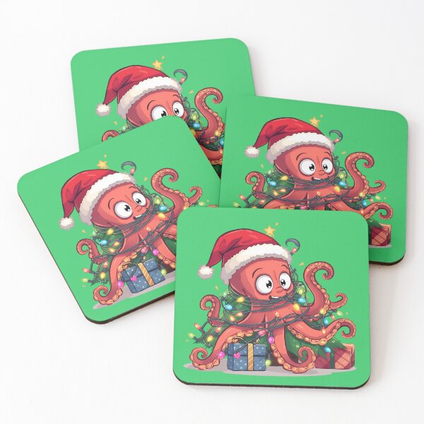 Item preview, Christmas Octopus Decorating a Christmas Tree designed and sold by Ivy-Triggs.