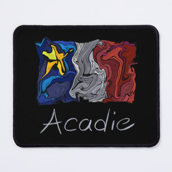 Item preview, Acadian-Flag-Pastel-Liquid-Mosaic---Drapeau-Acadien-Mosaque-Liquide-Pastel-Vitrail designed and sold by DarleneBauch.