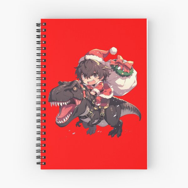 Item preview, Goro Akechi Christmas Dinosaur Santa Ride Persona 5 Game Anime designed and sold by Raslbazola.