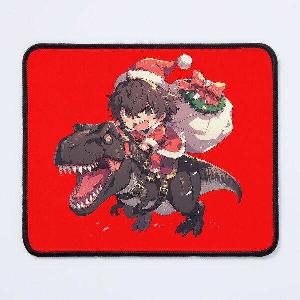 Item preview, Goro Akechi Christmas Dinosaur Santa Ride Persona 5 Game Anime designed and sold by Raslbazola.