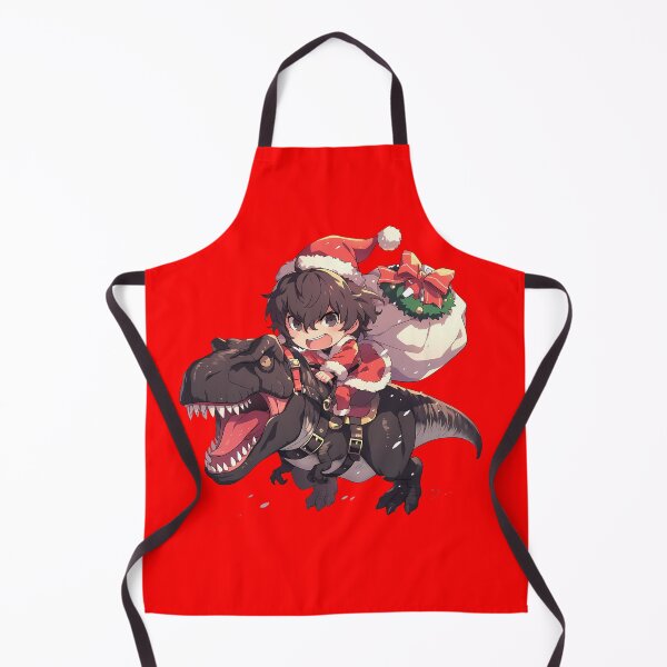 Item preview, Goro Akechi Christmas Dinosaur Santa Ride Persona 5 Game Anime designed and sold by Raslbazola.
