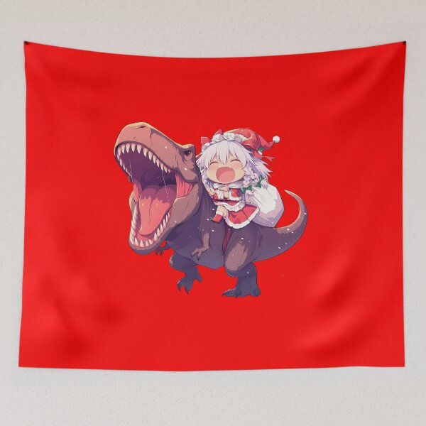 Item preview, Sakuya Izayoi Touhou Anime Girl Christmas Santa Dinosaur Joy designed and sold by Raslbazola.