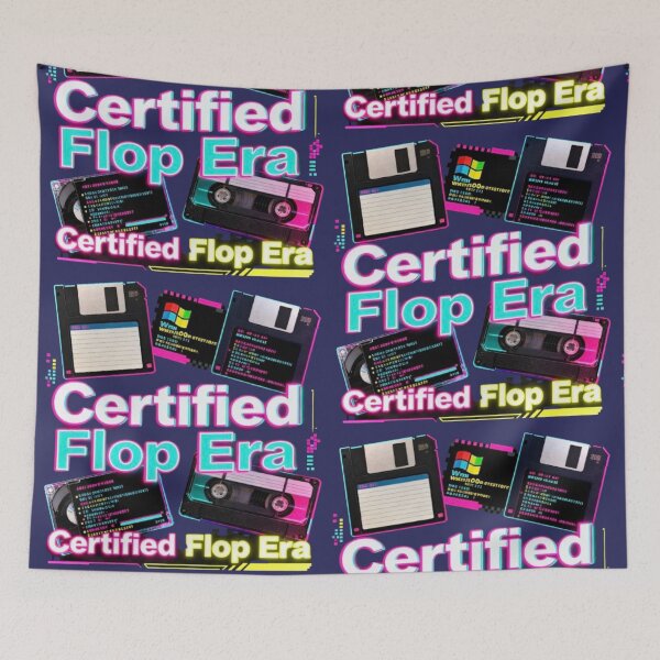 Item preview, Certified Flop Era – Vintage Tech Collage Shirt for Retro Lovers designed and sold by Mahe Jabeen.