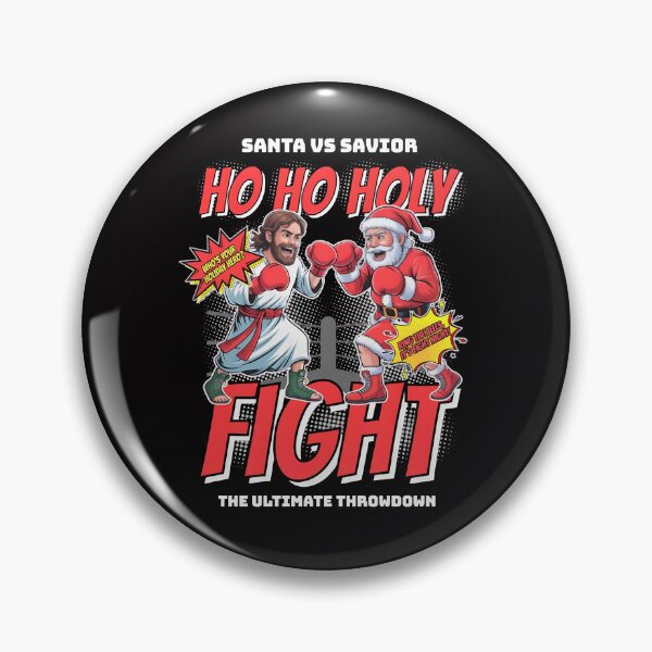 Item preview, Funny Christmas Boxing  Jesus vs Santa Holiday Fight designed and sold by AdrianMakeArts.