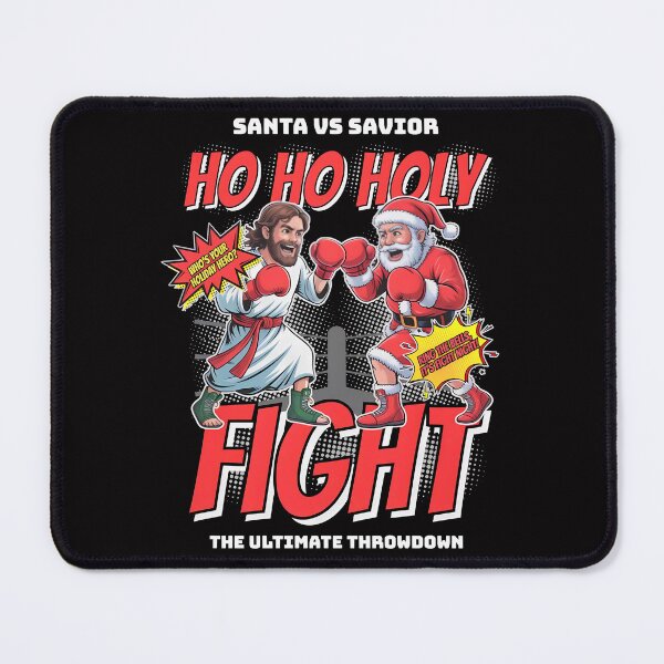 Item preview, Funny Christmas Boxing Jesus vs Santa Holiday Fight designed and sold by AdrianMakeArts.