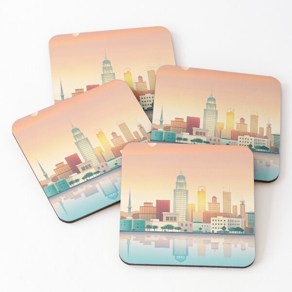 Item preview,  Minimalist skyline of  Limassol designed and sold by paulrommer.