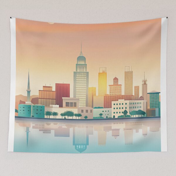 Item preview,  Minimalist skyline of  Limassol designed and sold by paulrommer.