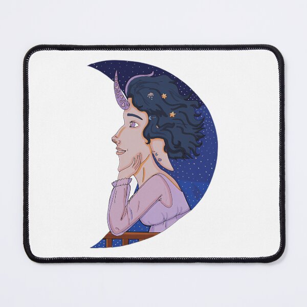 Item preview, Dreamy Star-Horned Elf In The Moon designed and sold by SapfireStuArt.