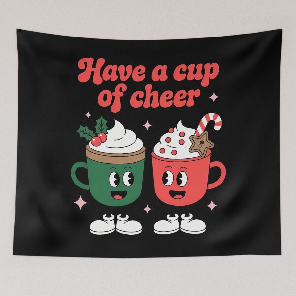 Item preview, Have A Cup Of Cheer Coffee Hot Cocoa Christmas Cartoon designed and sold by Turbotine.
