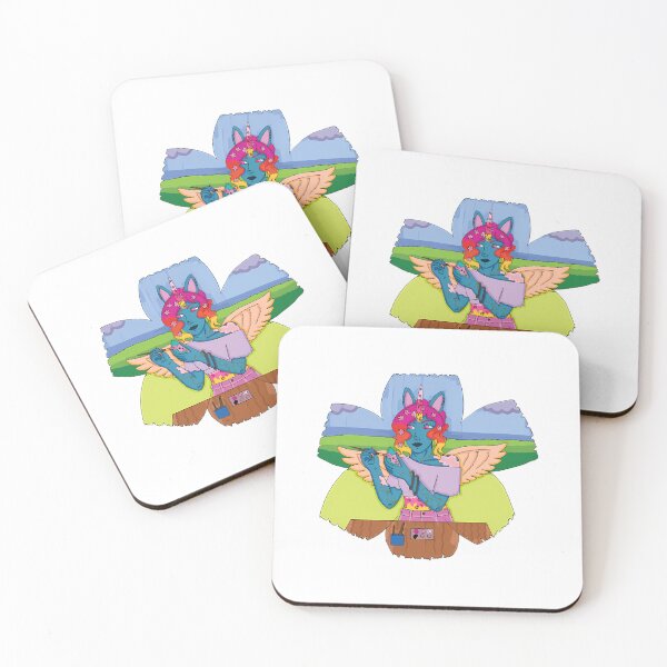 Item preview, Whimsical Unicorn With Rainbow Wings designed and sold by SapfireStuArt.
