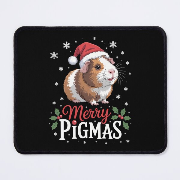 Item preview, Merry Pigmas Face Mask Funny Guinea Pig Christmas Santa Xmas designed and sold by brynatshop.