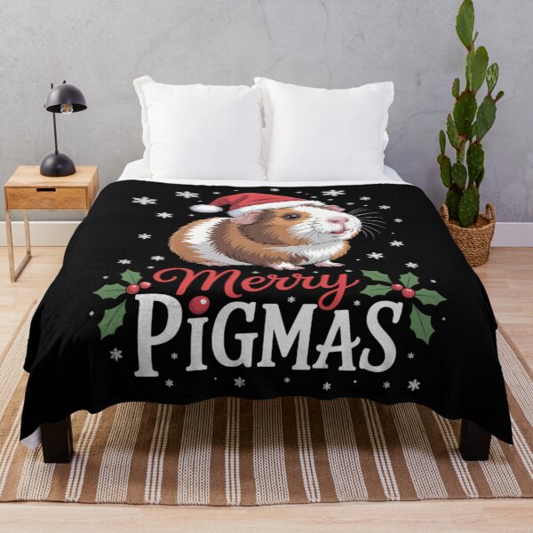 Item preview, Merry Pigmas Face Mask Funny Guinea Pig Christmas Santa Xmas designed and sold by brynatshop.